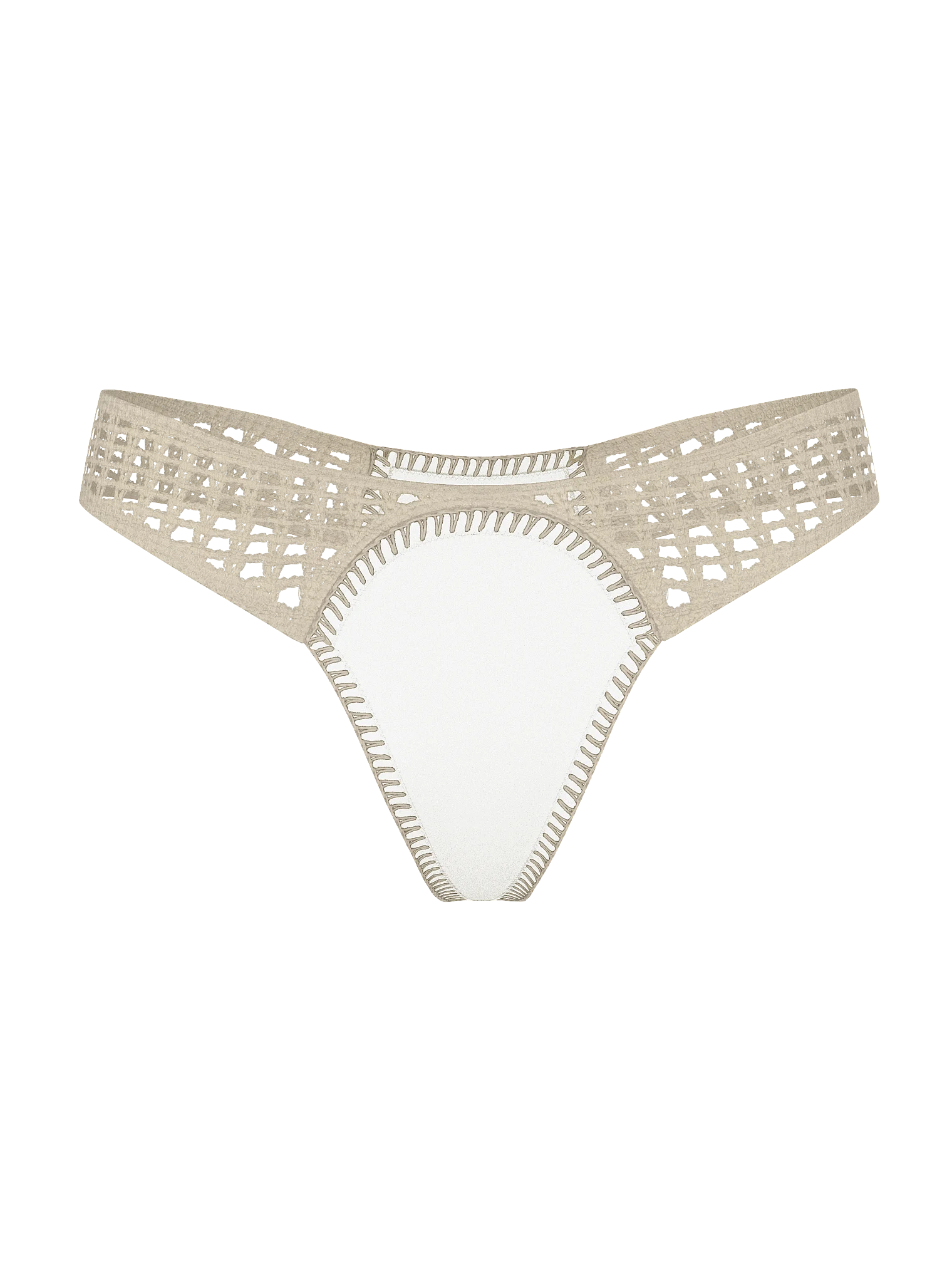 

Купальник Victoria's Secret Swim Archives Crochet Scuba Thong Bikini, белый