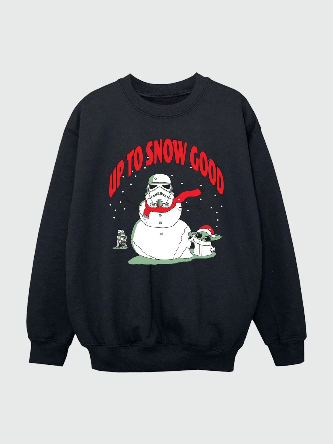 Свитшот The Mandalorian Snowman Brands In, черный — фото 3