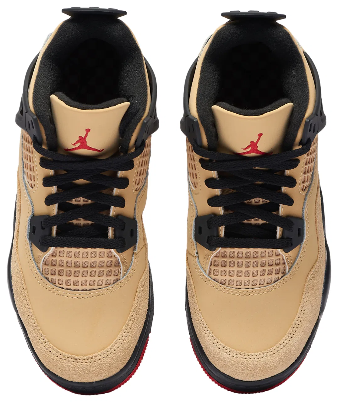 Кроссовки для мальчиков Retro 4 Jordan, цвет Sesame/Fire Red/Black — фото 4