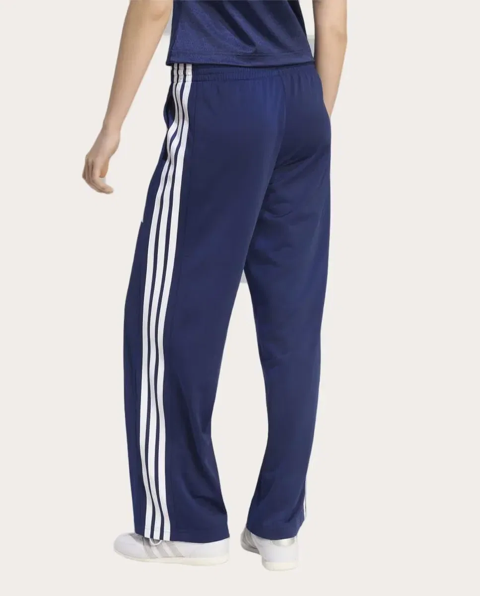 Женские широкие спортивные брюки из переработанного полиэстера adidas, Синий — фото 2