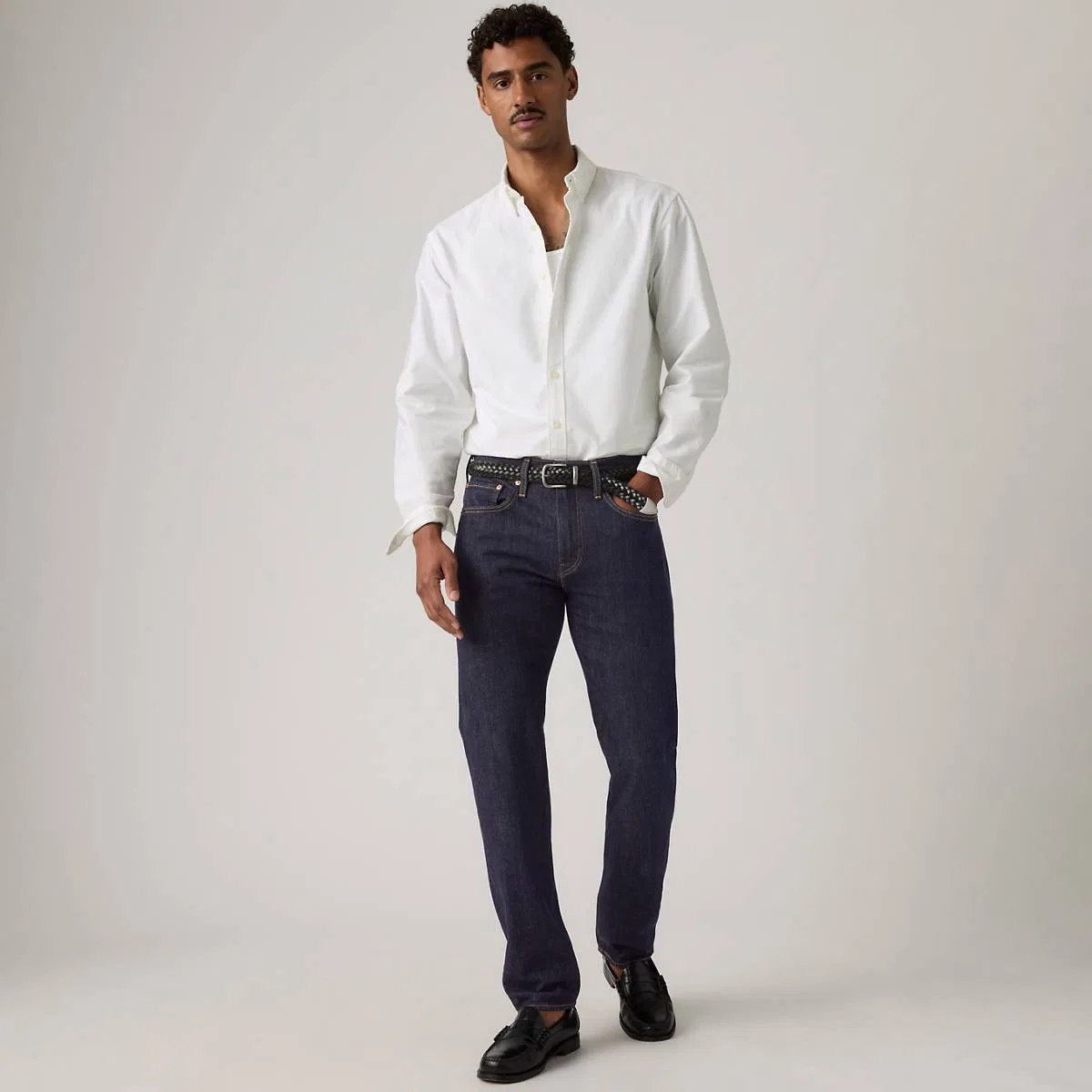 Мужские джинсы 502 зауженного кроя Levi's, Sta-Dark - Dark Wash
