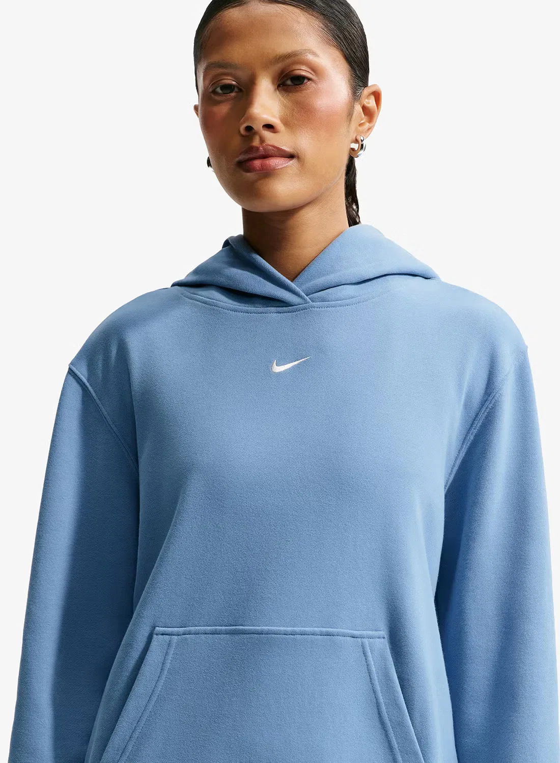 Худи легкое с капюшоном Studio fleece Nike, синий — фото 3