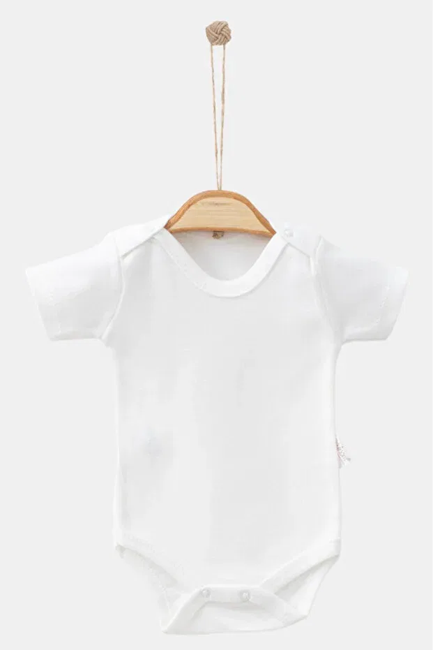 Детское боди-атлет с коротким рукавом 3 предмета Bamoola, White — фото 2