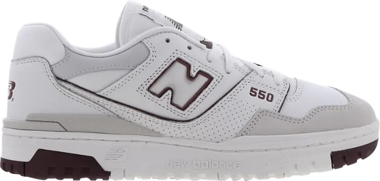 

Кроссовки New Balance 550 'Summer Fog Burgundy', белый