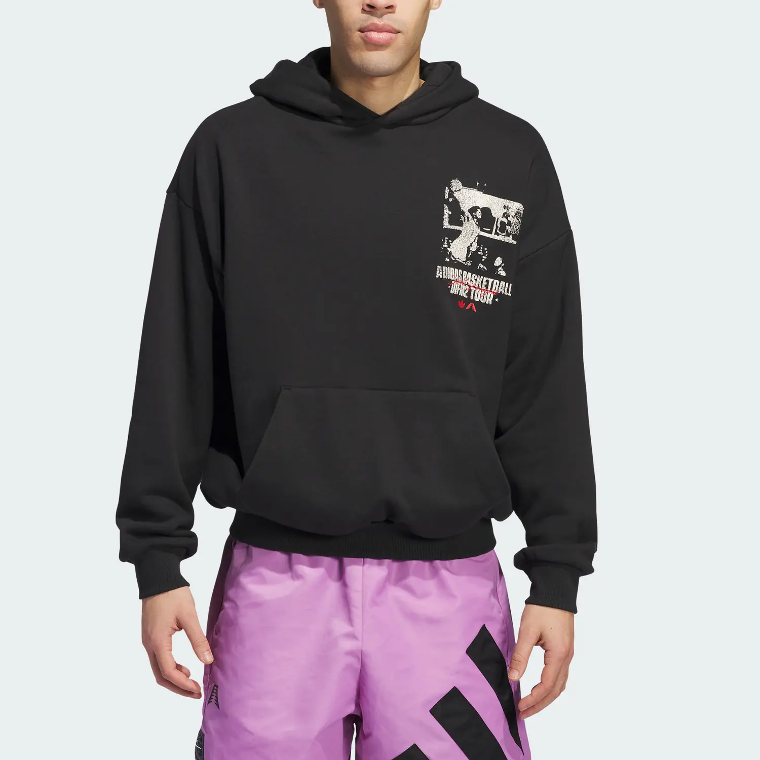 Бесплатная доставка с AdiClub Графический худи Anthony Edwards Adidas, черный — фото 3