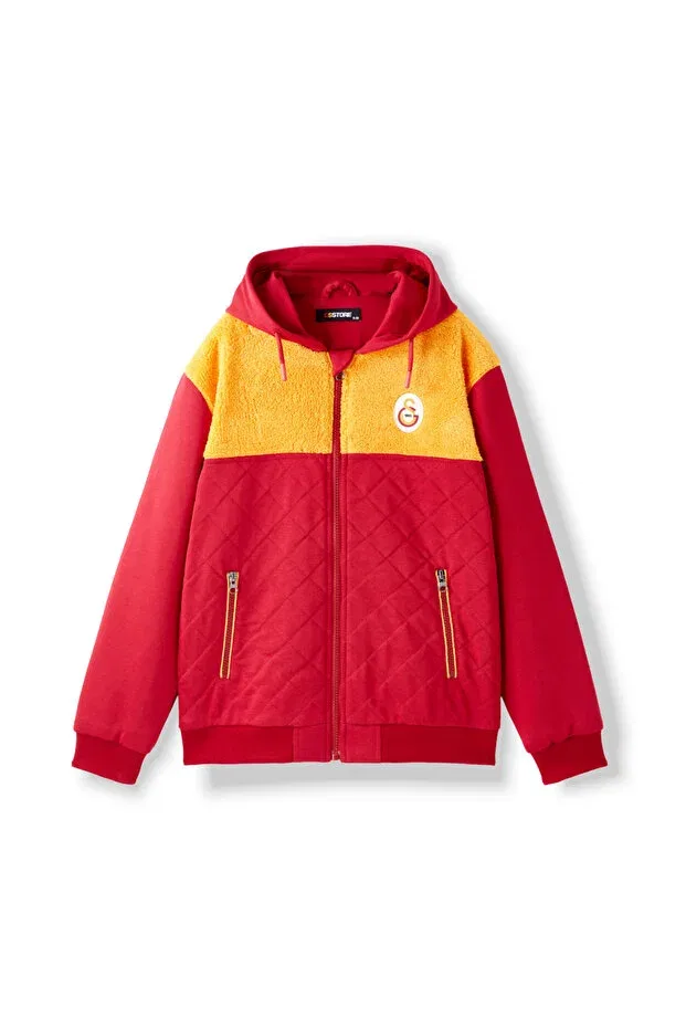 Детское худи для девочек спортивная Galatasaray kids hoodie c252066 Gsstore, Yellow Red