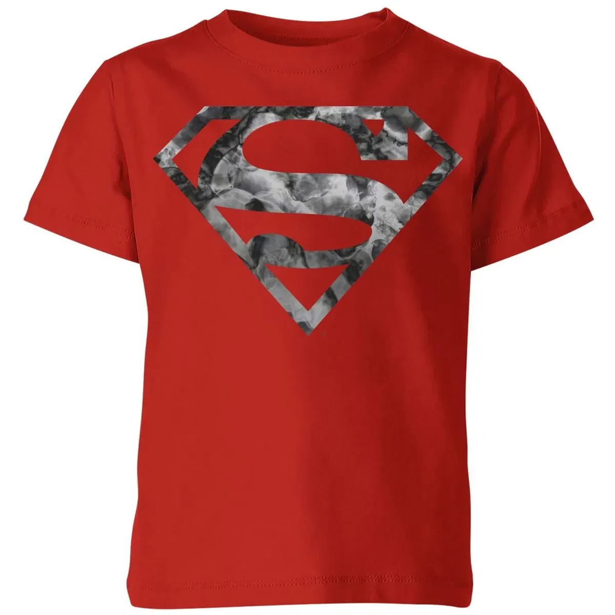 Детская футболка с принтом Marble Superman Logo Zavvi, Red — фото 2