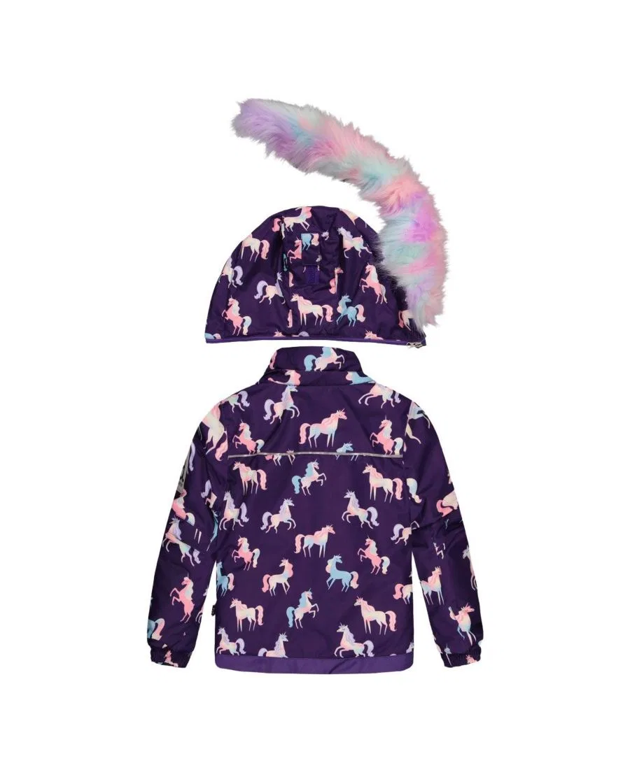 Детский комплект из куртки и снежных штанов Deux par Deux, цвет Purple Unicorn Print — фото 4