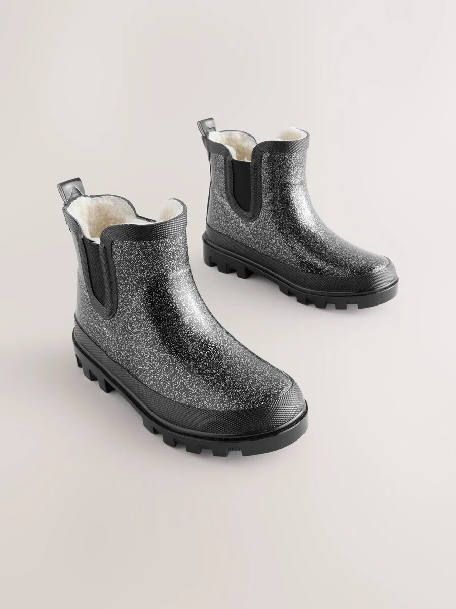 Резиновые сапоги Next Rubber Boots 'Wellies' черного цвета — фото 3