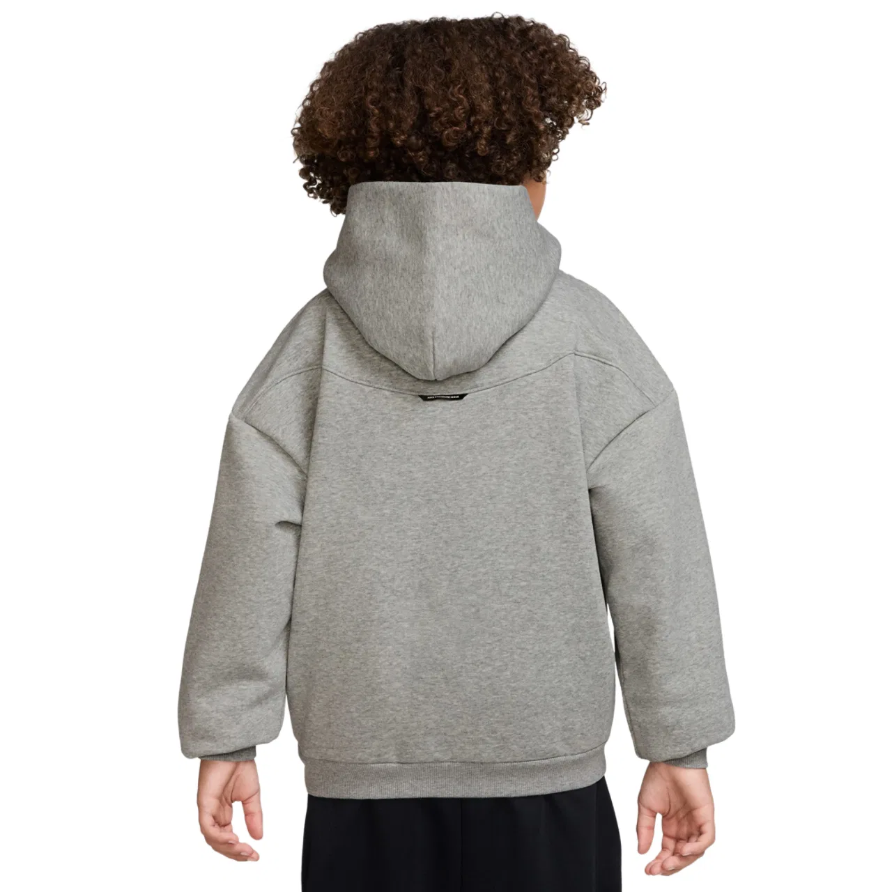Детское худи для мальчиков с флисом и капюшоном Nike Standard Fleece Pullover Hoodie, Black/Gray — фото 2