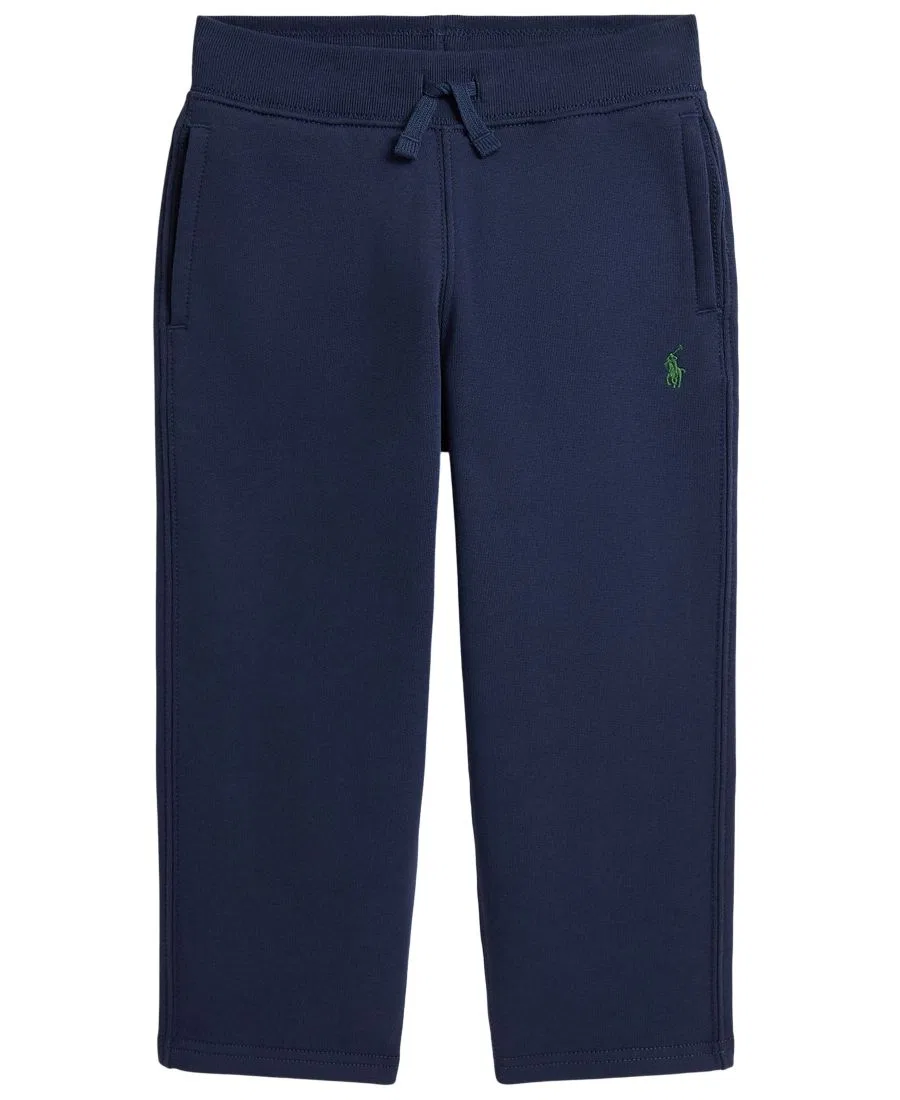 Флисовые спортивные брюки с эластичным поясом, с вышивкой Pony Polo Ralph Lauren, Rustic Navy