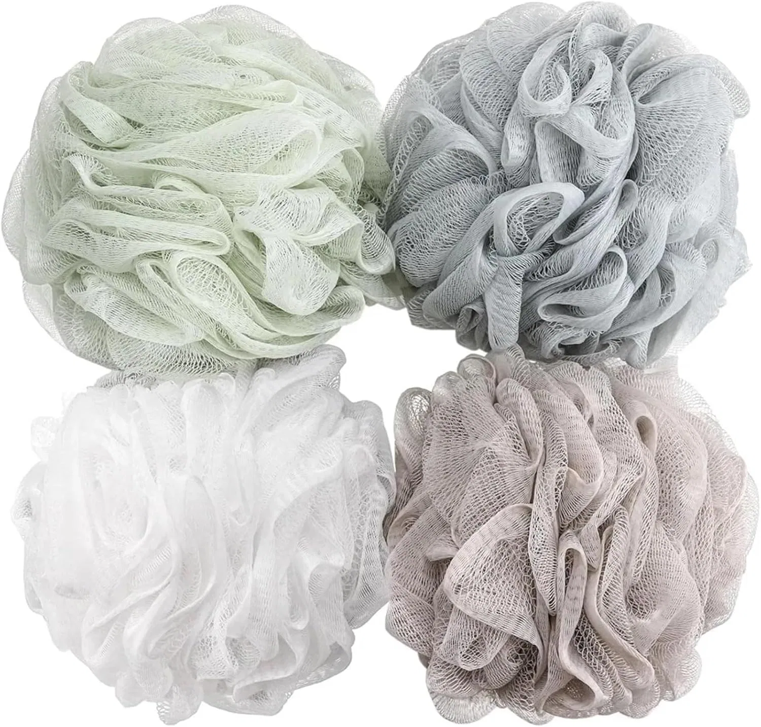 Мочалка для душа, 4 шт, FGUJSUR, 60 г, Loofah