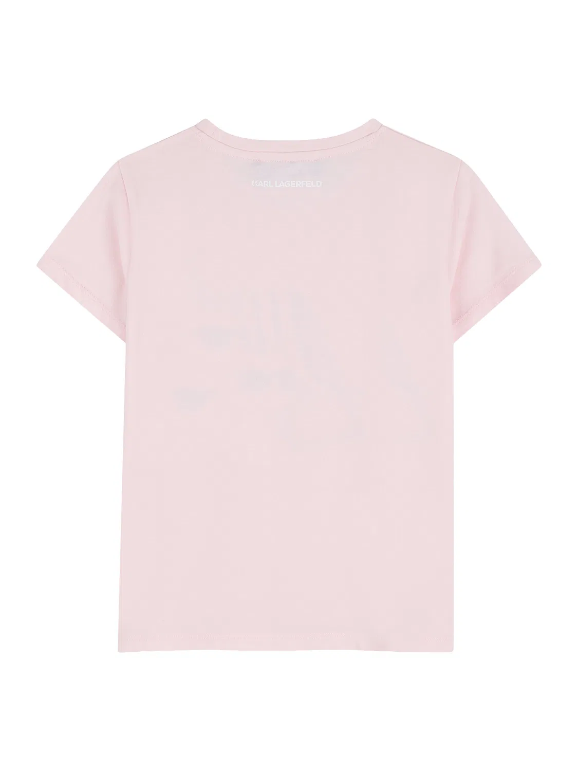 Футболка стандартного кроя для девочки Karl Lagerfeld Kids, розовый — фото 2