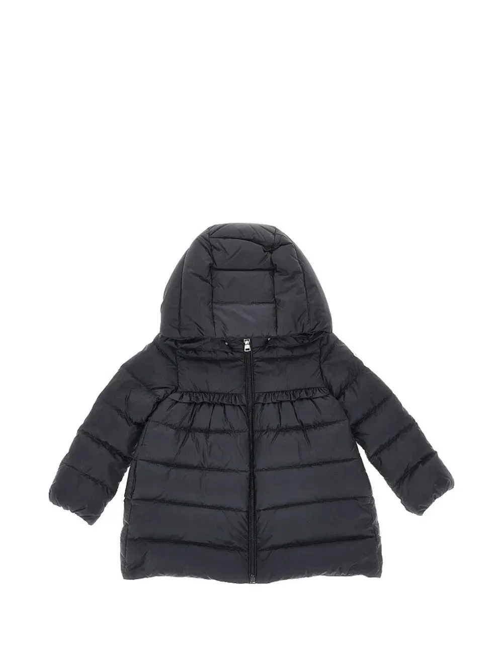 Куртка-пуховик Nevra с капюшоном воланами Moncler, черный
