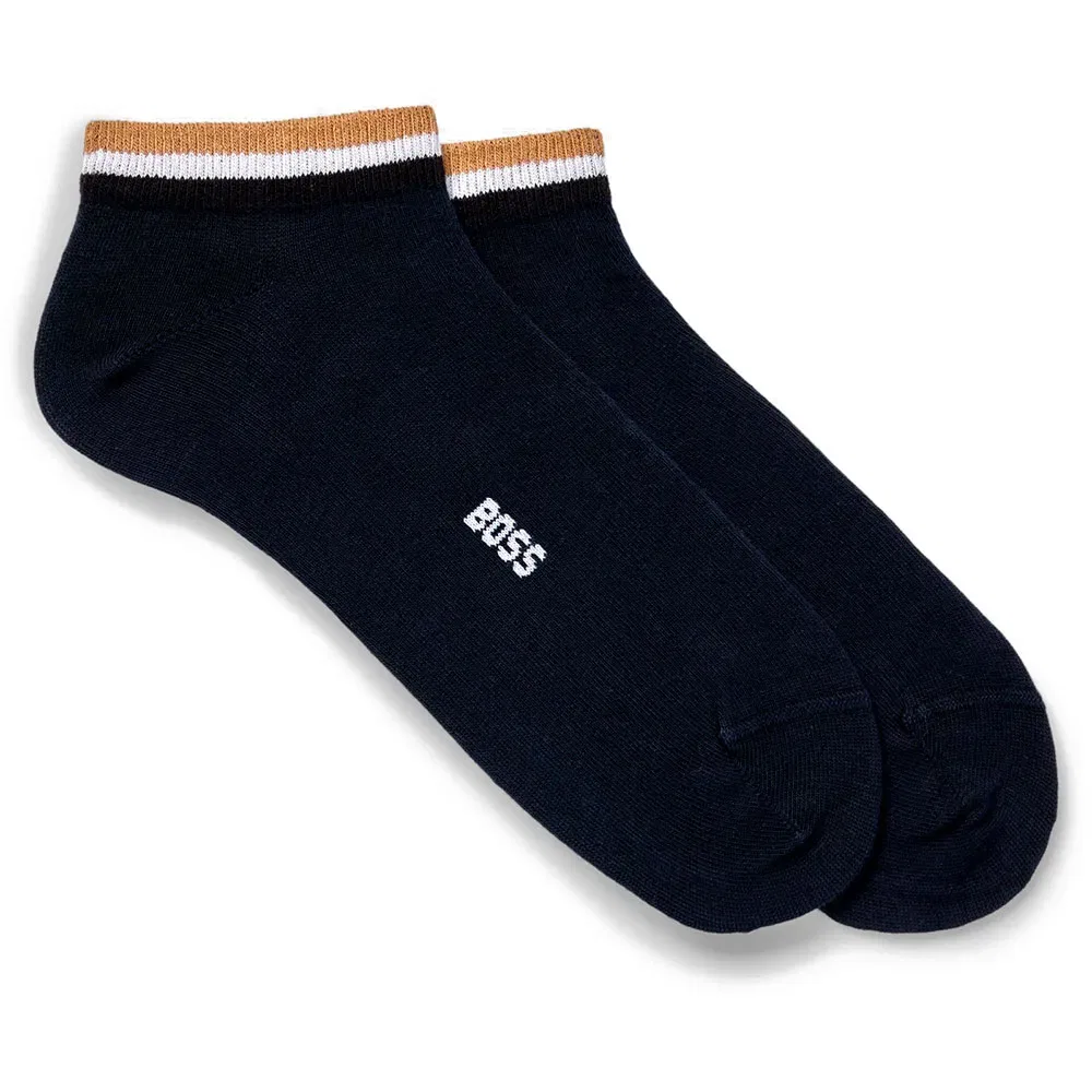 Носки в полоску BOSS Uni Stripe 2 пары Boss, синий