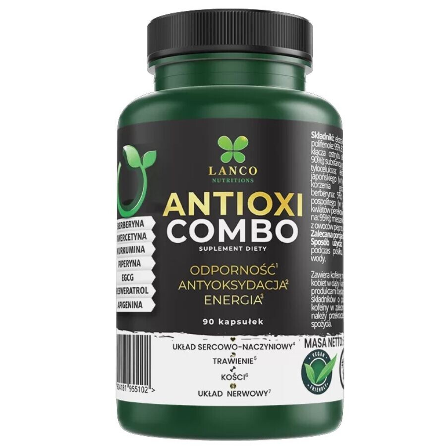 

Lanco Nutritions Antioxi Combo БАД 7в1 - смесь антиоксидантов, 90 кап./1 уп.