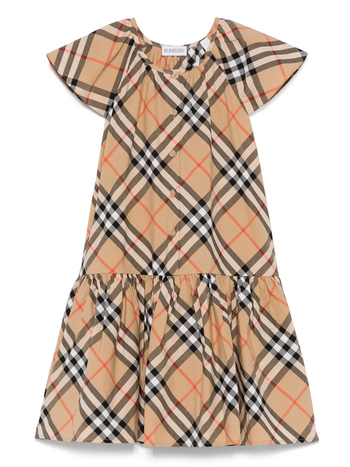 Платье в нейтральных тонах Burberry, нейтральные