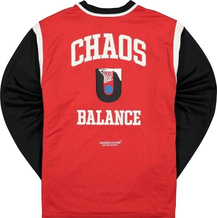 Лонгслив Nike x Undercover Long-Sleeve Shooting Top 'University Red/Battle Blue/Black', красный — фото 3