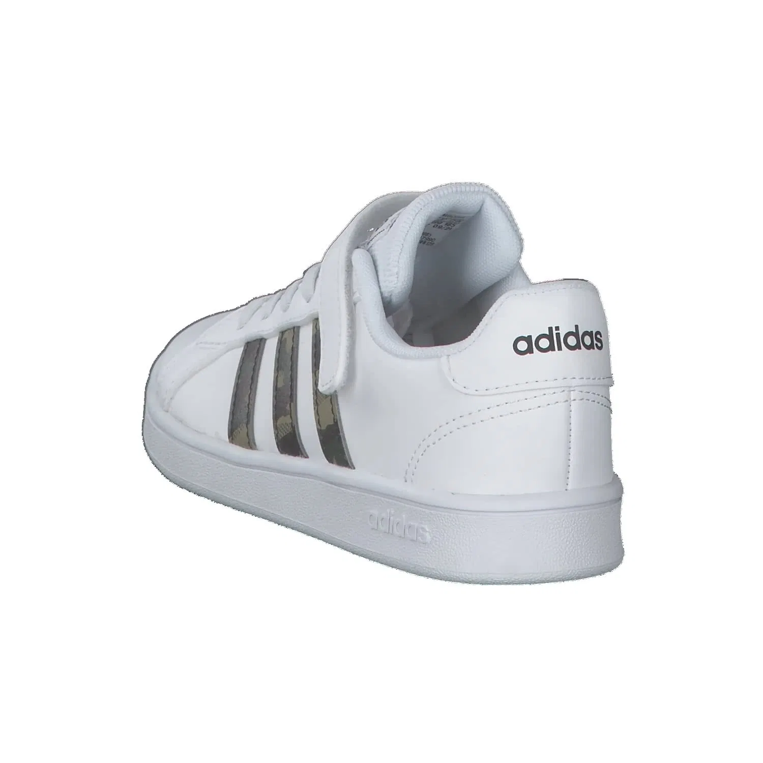 Детские кроссовки для мальчиков с закрытым носком Grand Court El C Adidas, White Core Black Carbon — фото 4