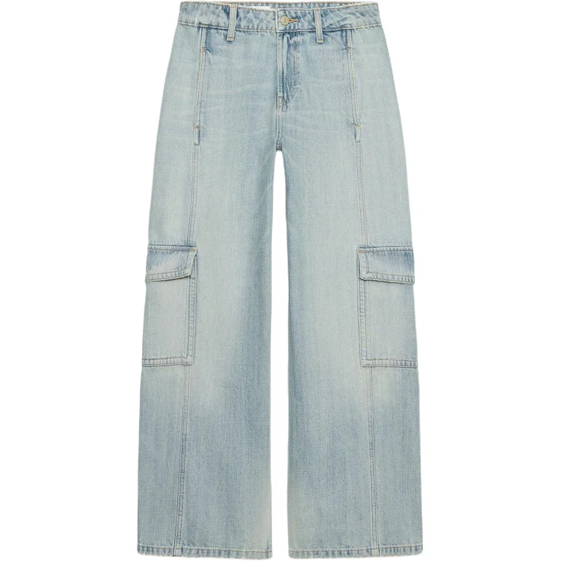 Женские джинсы прямого кроя Light Blue ZARA