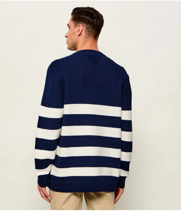 Мужской джемпер свободного кроя DC Breton Tommy Hilfiger, Blu Marino — фото 3