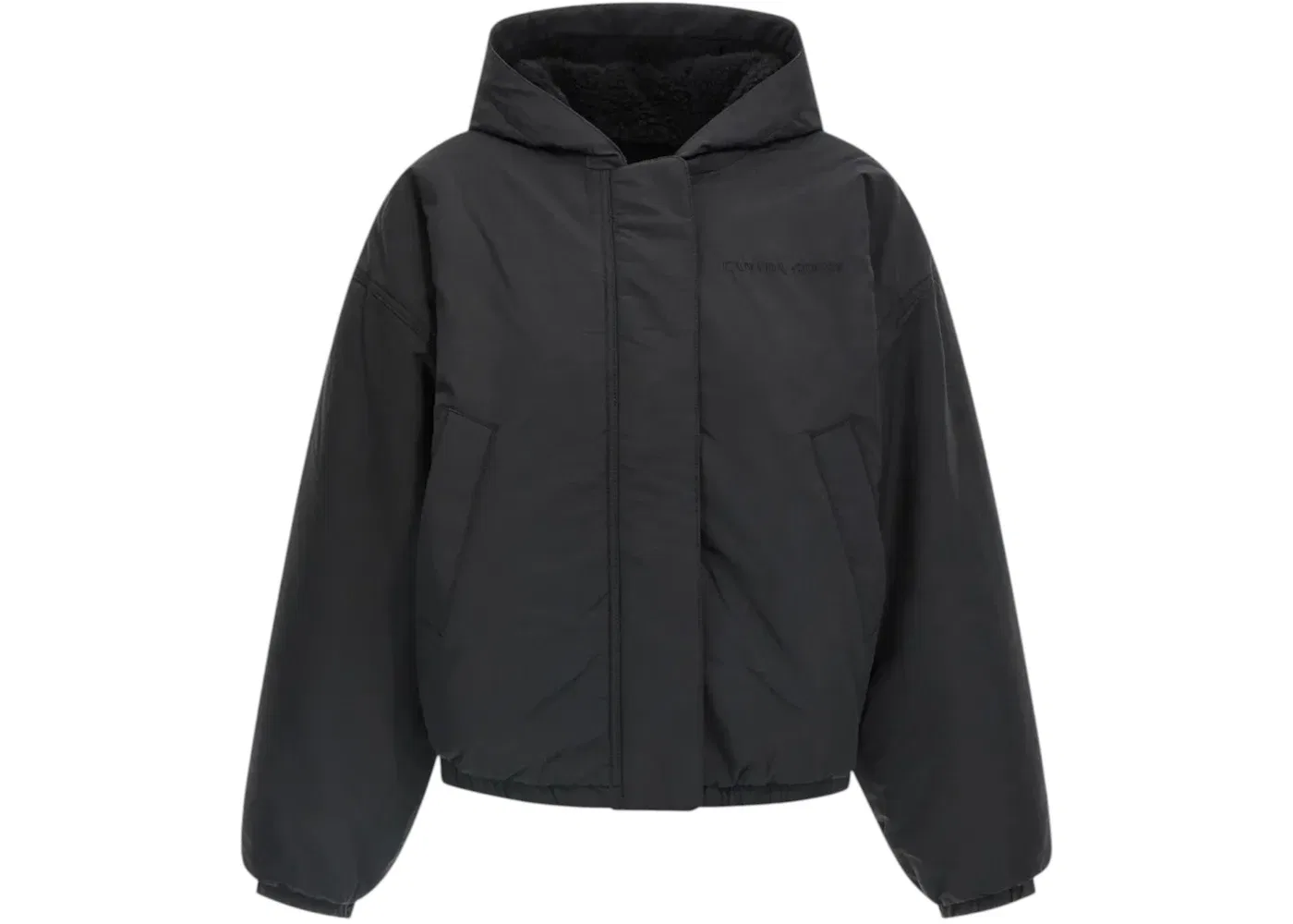 Женская куртка-бомбер двусторонняя из флиса Bomber Canada Goose, Black/Black