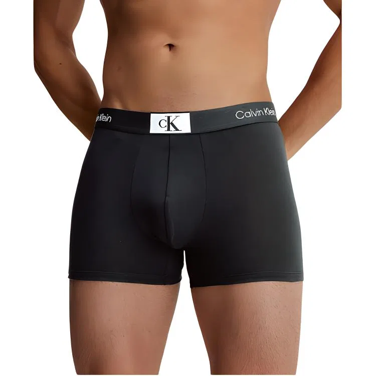 Мужские боксеры из хлопка, комплект из 3 штук, Calvin Klein, Black — фото 4