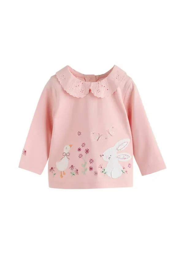 Комплект из топа и леггинсов с животными Next, Pink Bunny, розовый — фото 2
