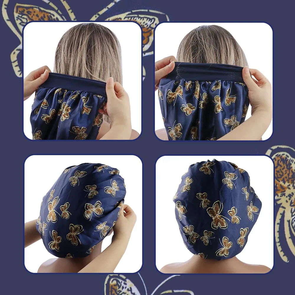 Шапочка для душа Satin Bonnet, TCOTBE, 3 шт, 30 см, Black — фото 4