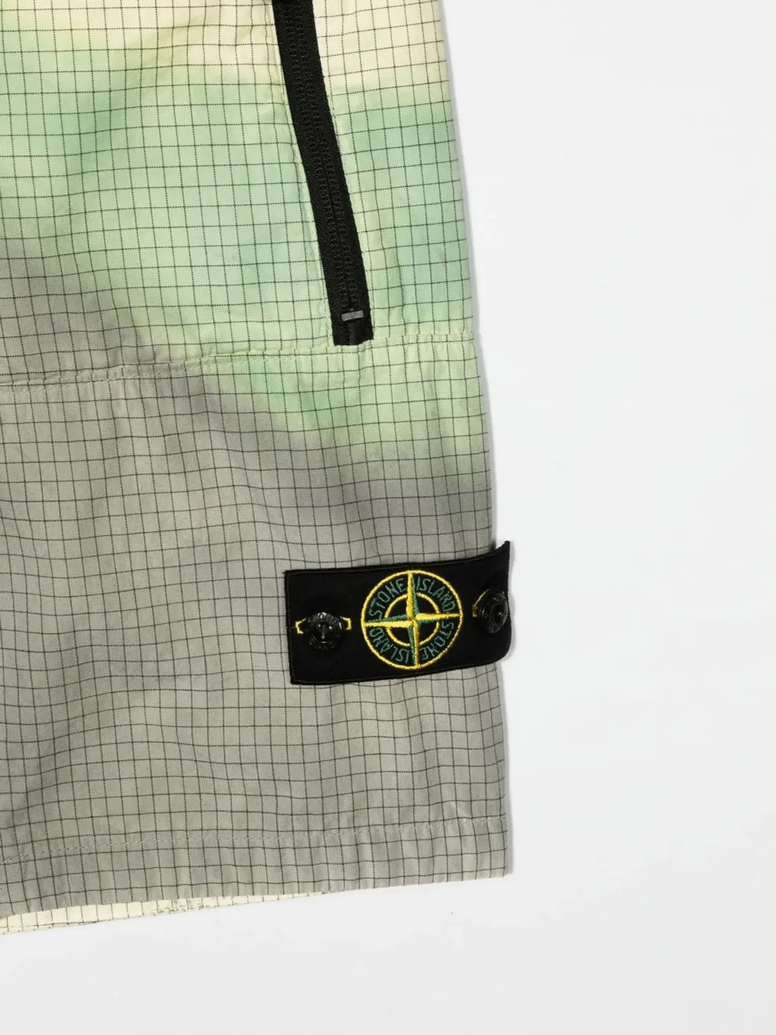 Шорты с эффектом градиента и нашивкой Compass Stone Island Junior, желтый — фото 3