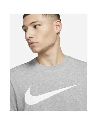 Мужская футболка с принтом Swoosh Tee Icon Nike, Grau — фото 4