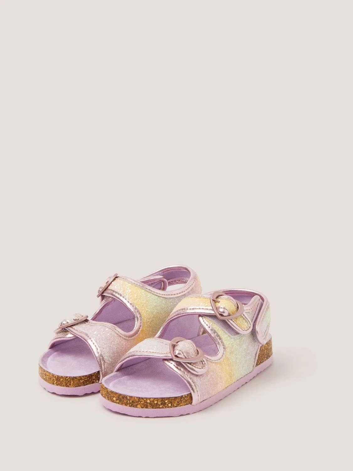 Сандалии с сердечками Monsoon Purple