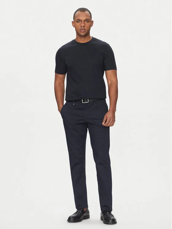 Футболка slim fit H-Tessler Boss, темно-синий — фото 2