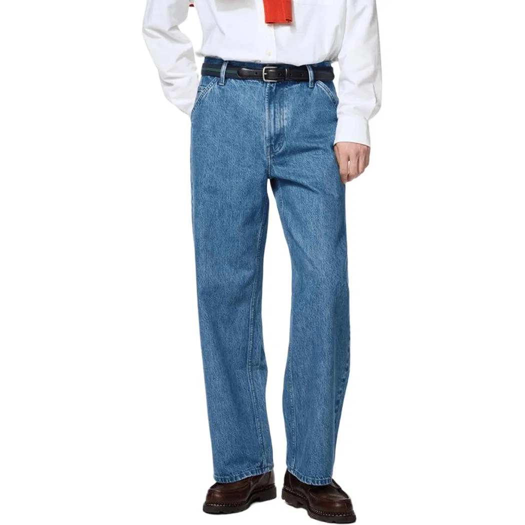 Мужские джинсы прямого кроя Royal Blue UNIQLO