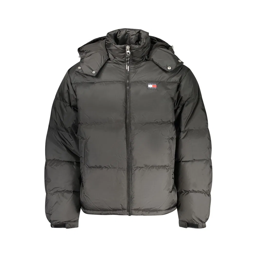 Мужская куртка с капюшоном, черная Tommy Hilfiger