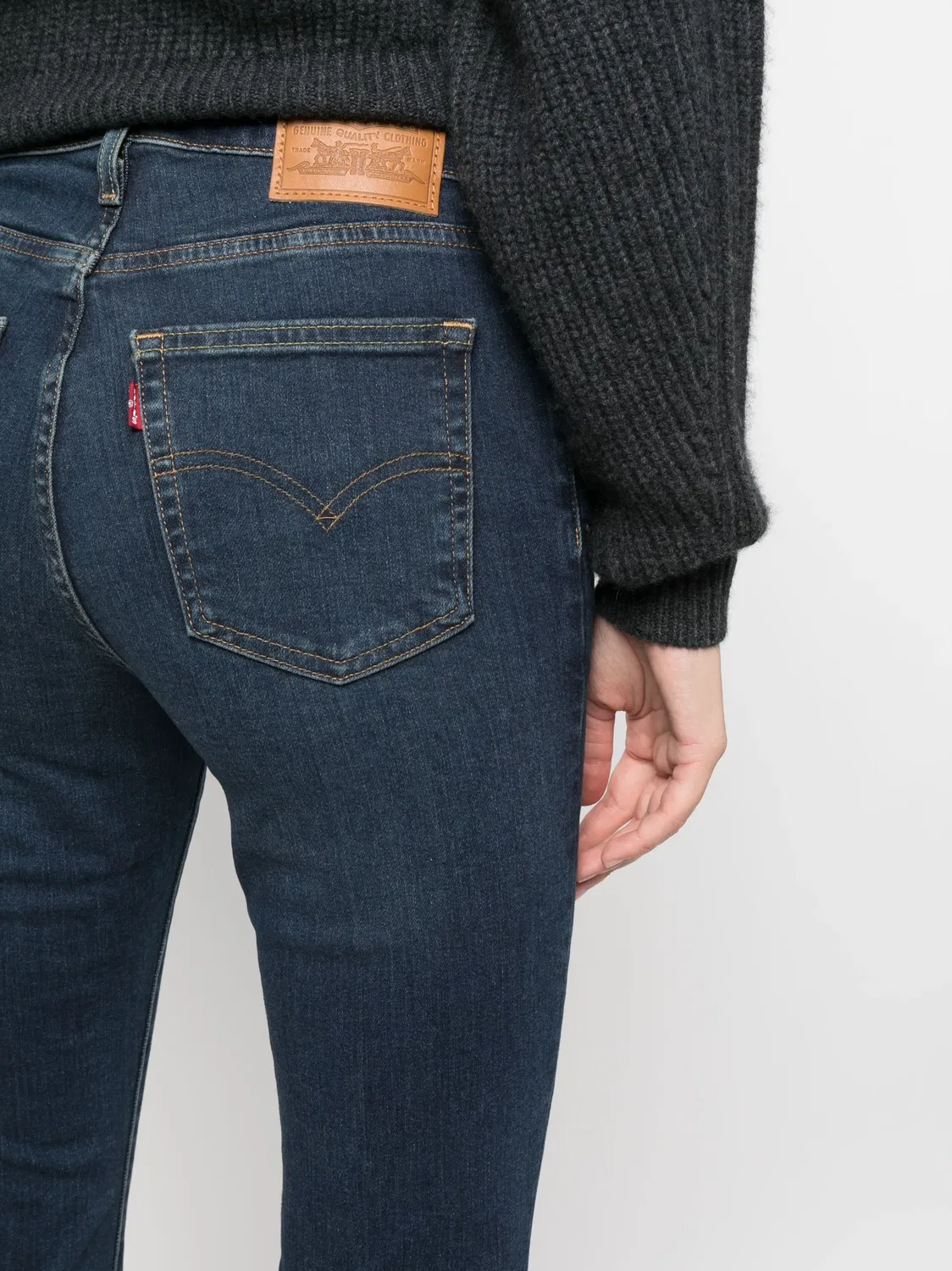 Джинсы 726 высокой посадки клеш, синие Levi's, синий — фото 2