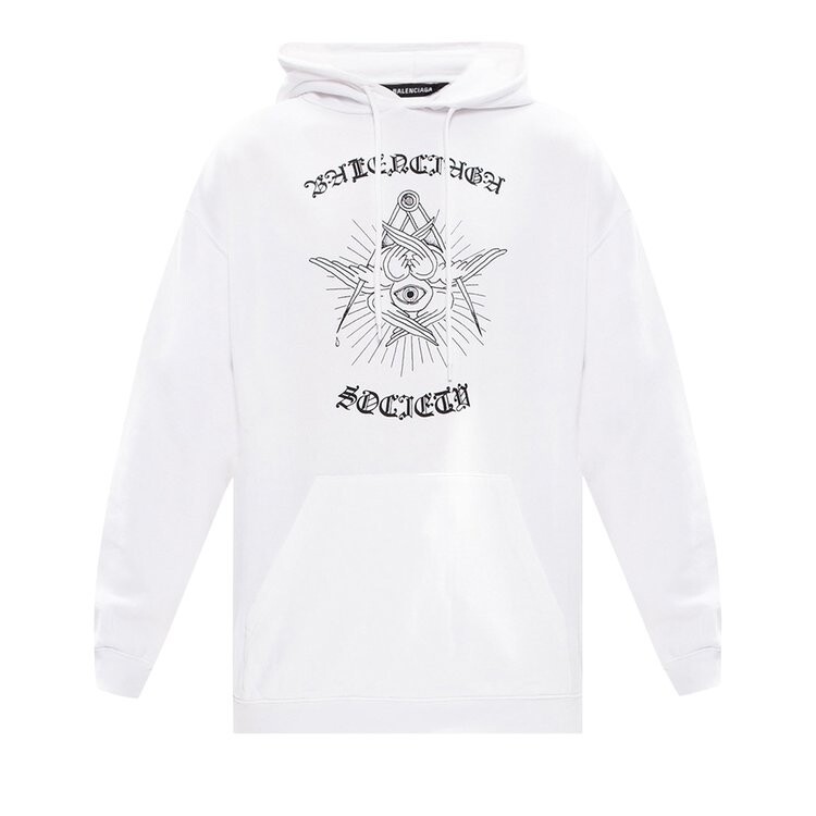 

Худи Balenciaga Free Your Mind Hoodie 'White', белый