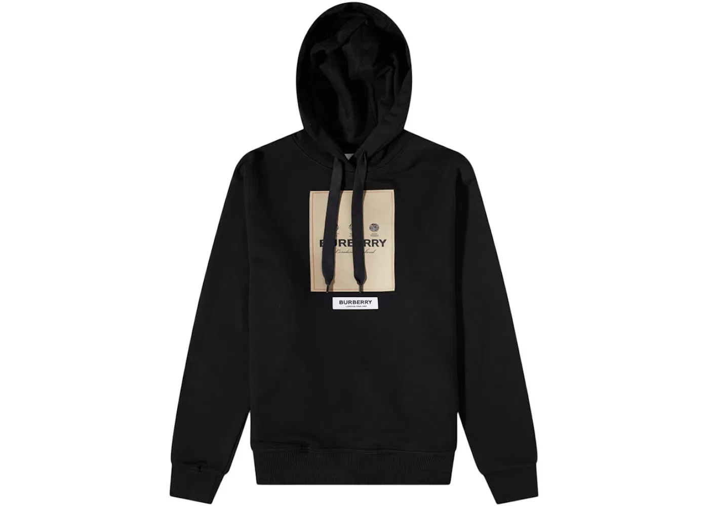 Мужская худи с логотипом Owie Label Burberry, Black