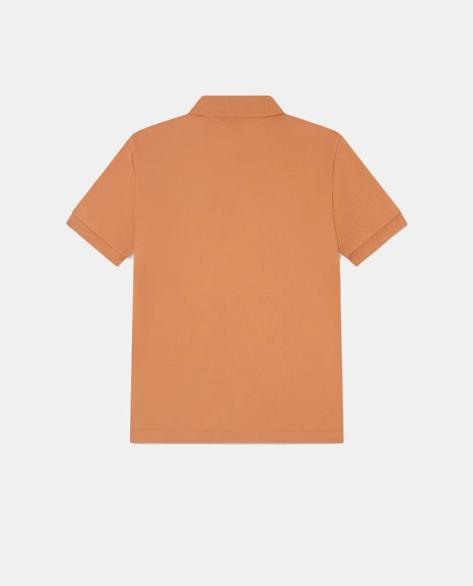 Детское поло для мальчиков хлопковое Lacoste Naranja — фото 2