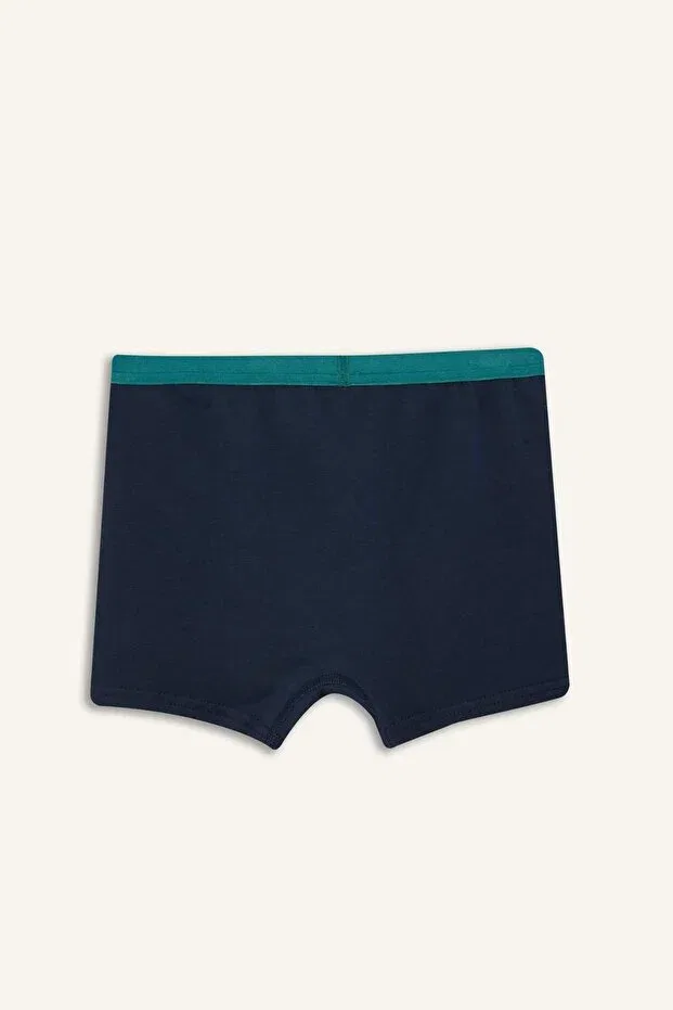 Детские шорты-боксеры для мальчиков с животным принтом Defacto, Navy Blue-Nv135 — фото 3