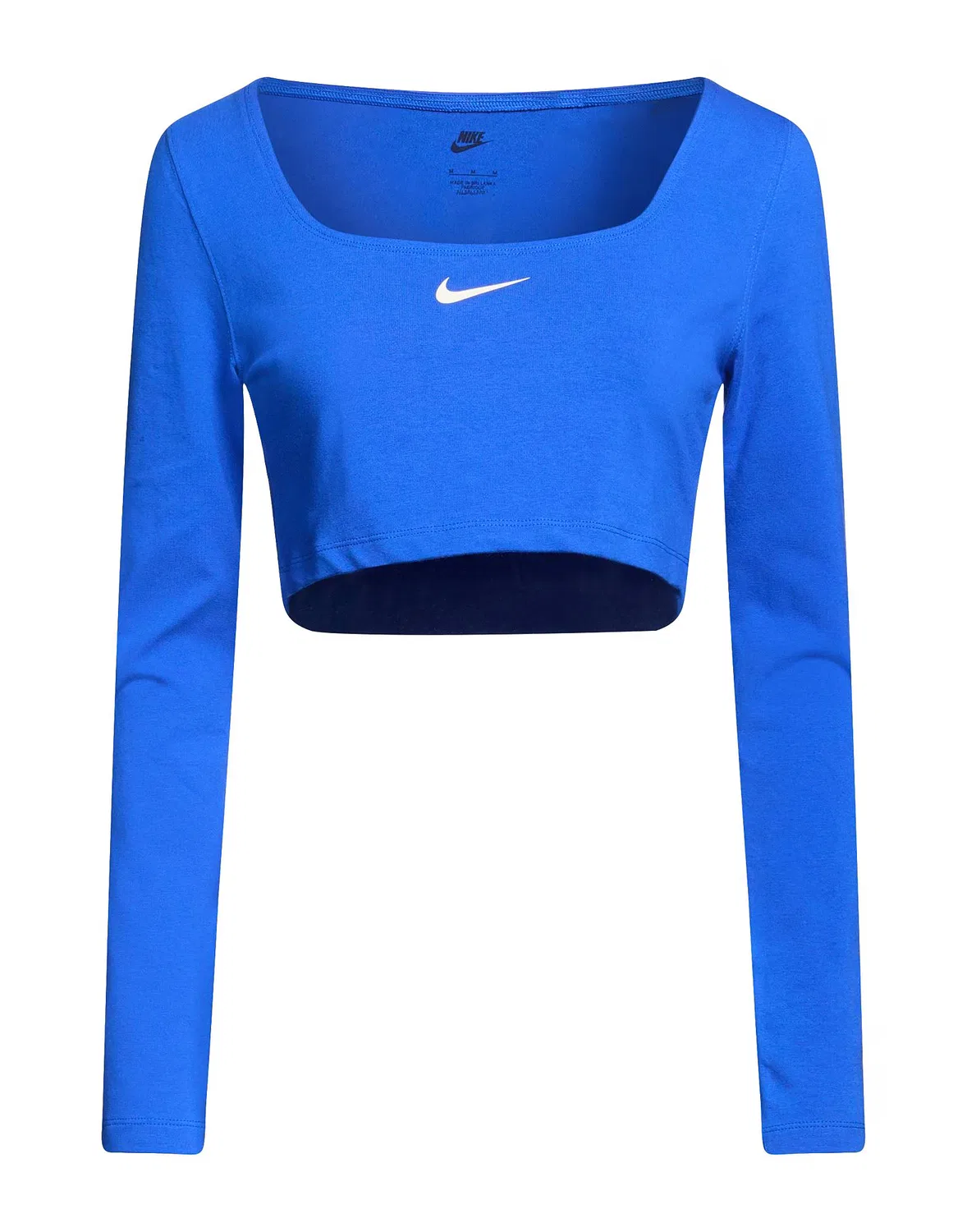 Женский укороченный топ с длинным рукавом Nike, синий