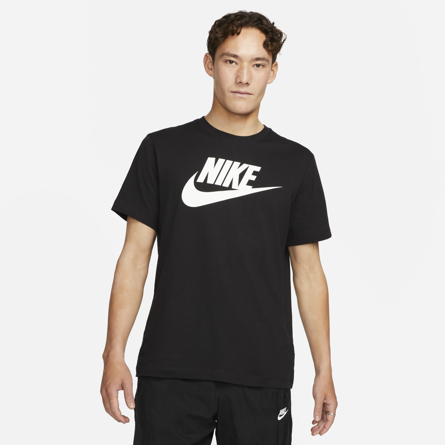 Комплект футболок Nike Sportswear Icon Futura, 2 предмета, черный — фото 3