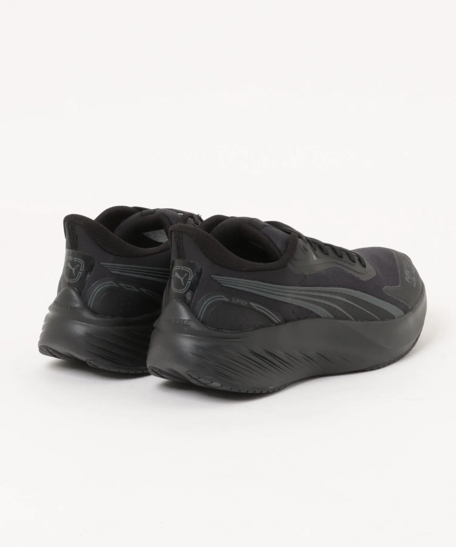 Унисекс кроссовки PUMA POUNCE LITE PTX EASE IN с быстрой шнуровкой чёрные — фото 2
