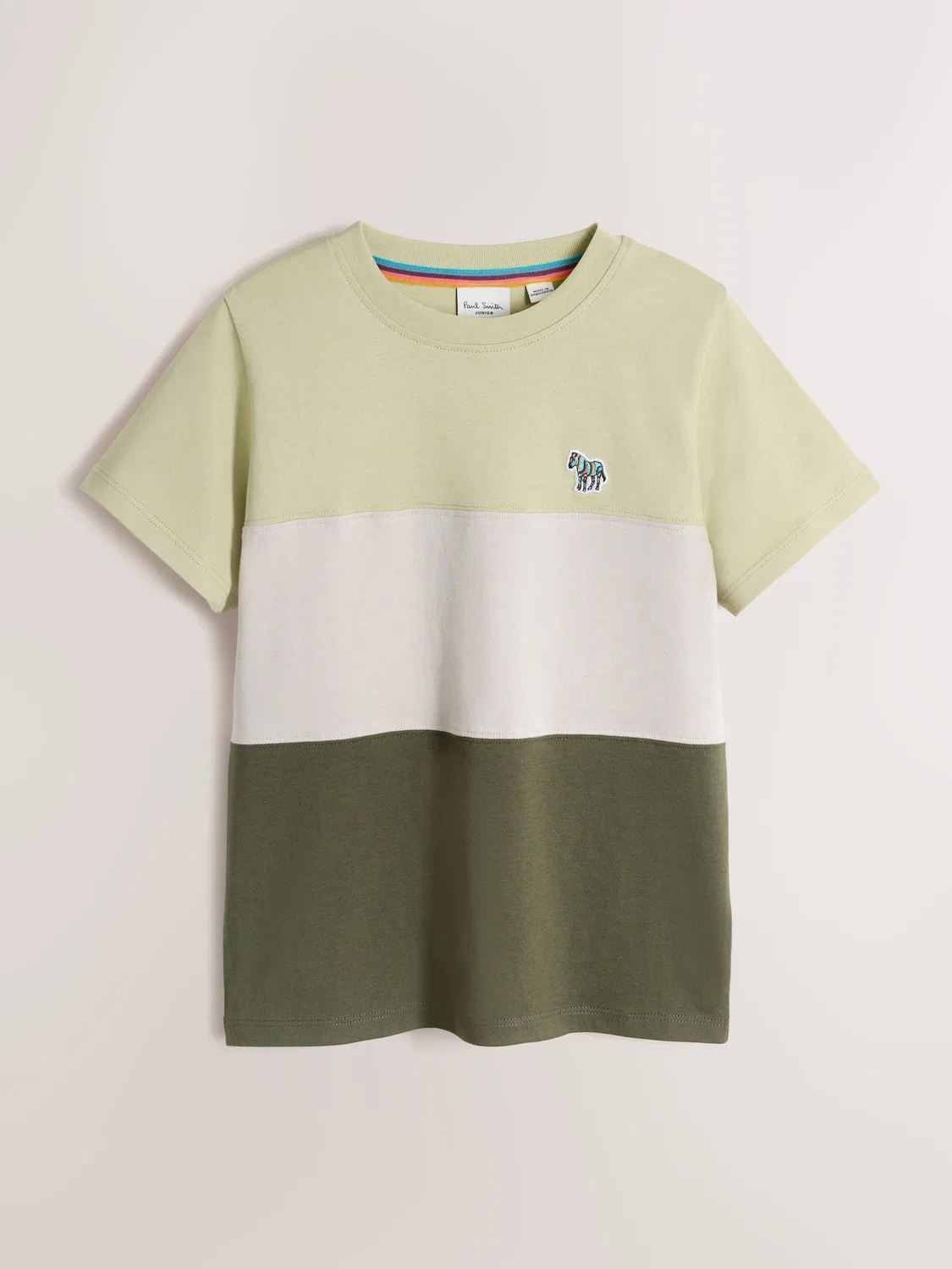 Футболки 3 шт., цветблок Paul Smith Junior, зеленый/оранжевый/белый — фото 2