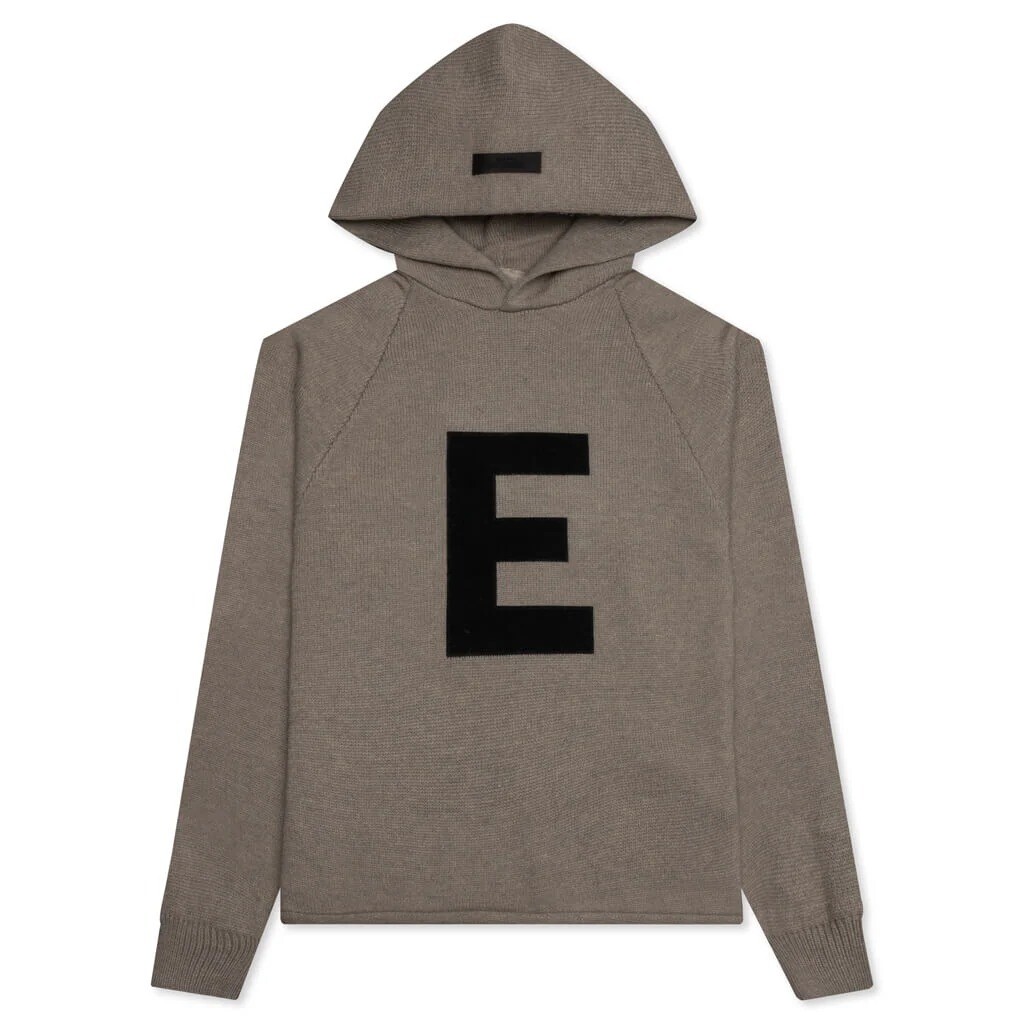 

Толстовка Fear of God Essentials Kids Big E Knit, темно-серый