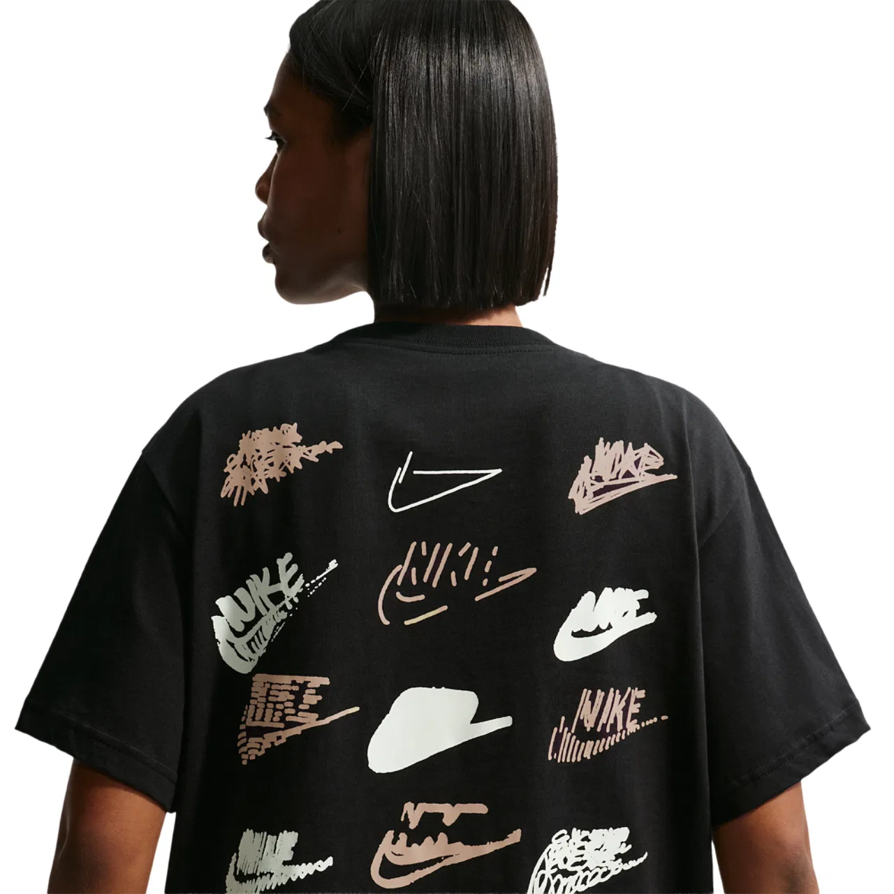 Женская футболка с принтом Nike NSW Classic Tee Nike, Black — фото 2