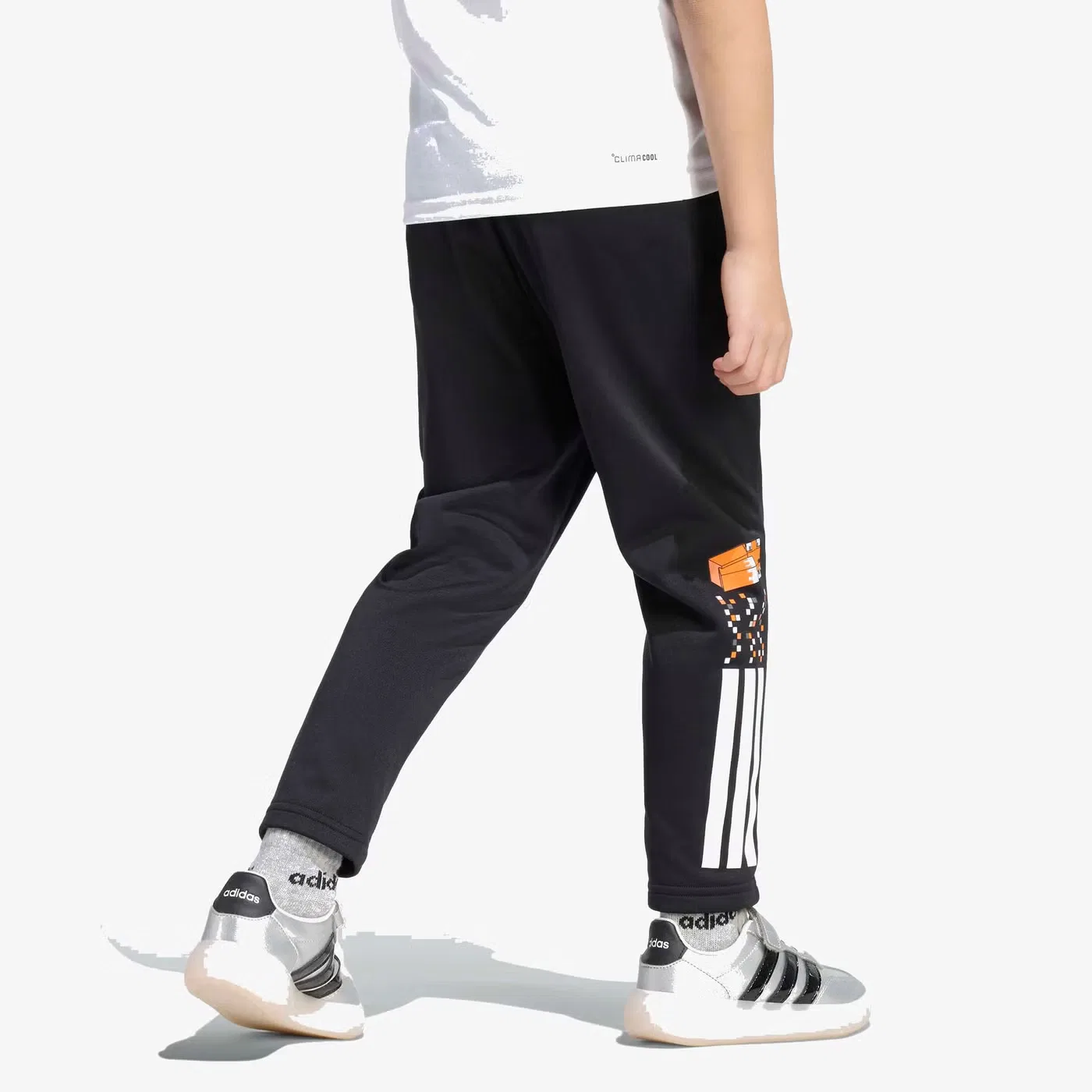 Штаны тренировочные с принтом Minecraft Adidas, черный — фото 3