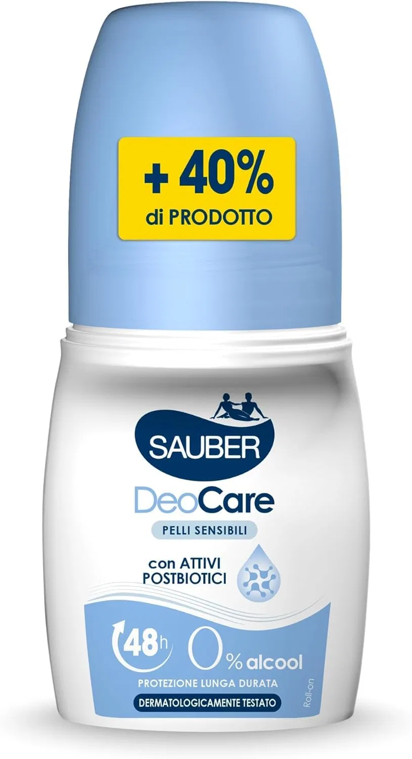 Дезодорант-ролик Sauber DeoCare Sensitive Skin, Italian Gourmet E.R., 6x70 мл, Neutral — фото 2