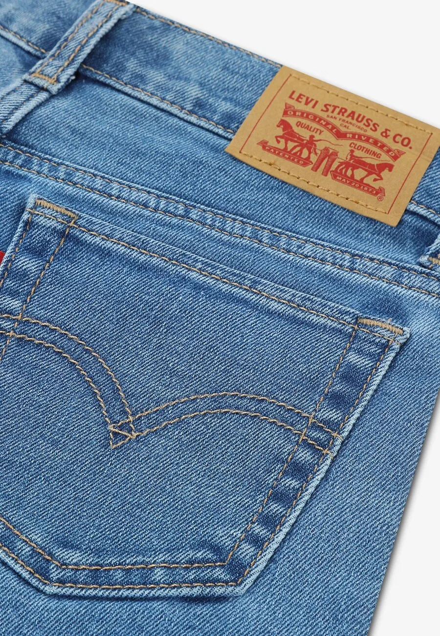 Детские джинсы Levi's Kids с широкими штанинами, синие — фото 3