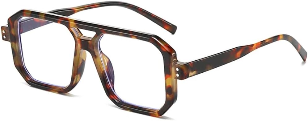 

Солнцезащитные очки с защитой UV400 | Двойные перемычки, градиентные линзы | для женщин и мужчин, для занятий спортом на открытом воздухе и вождения DSVIGF, Leopard Clear